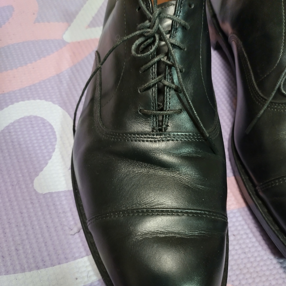 ALLEN EDMONDS  FIFTH AVENUE OXFORD BLACK SHOES 41399 Size 12 - Picture 2 of 11